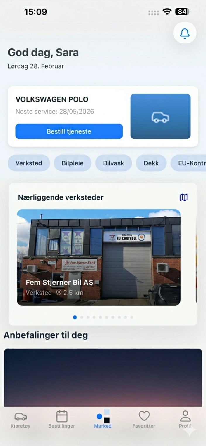 MinBil hjem